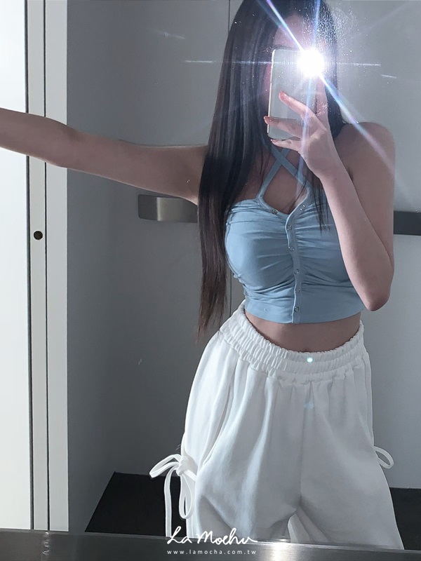 兩穿排扣掛脖罩杯背心(闆娘.花花清單)